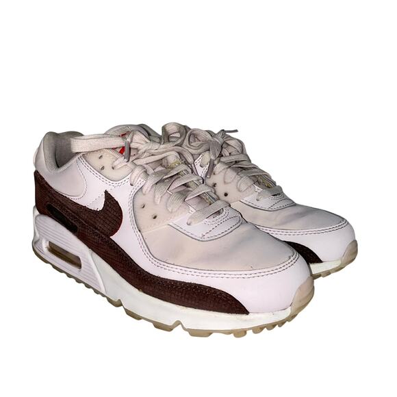 Nike Air Max 90 Men’s Sneakers Size 6 US Brown Pink Tile Running Athletic Shoes - Picture 1 of 10